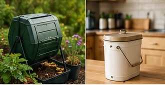 Outdoor and indoor composting options